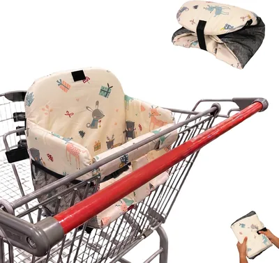Baby Shopping Cart Cover - 3 in 1 Foldable Design