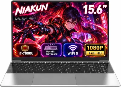 15.6 Inch New Gaming Laptop, i7 7600U, Up to 3.9GHz, 16GB RAM 1TB SSD | Backlit full size keyboard,