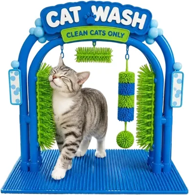 Arch Hair Cleaner Bathing Station for Cats