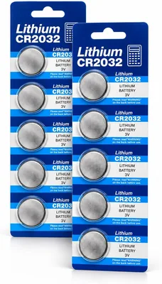Bateria CR2032 3V de Lítio - Kit com 10 Unidades