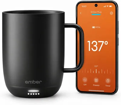 Ember Mug 3 Smart Heated Coffee Mug - Black 14oz
