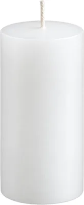 Premium White Pillar Candles 6x13cm (Pack of 4)