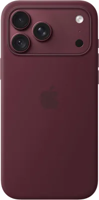 Apple iPhone 18 Pro Max Silicone Case - Burgundy MagSafe