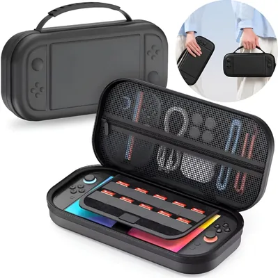 Bolsa Estojo de Transporte para Nintendo Switch 2025 com 10 Slots para Cartões de Jogos