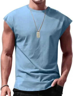 Woqiuke Men's Tank Tops - Crewneck Muscle Shirts
