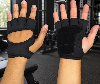 Luva Fitness Academia Sem Dedos para Musculação e Ciclismo | Confeccionada em poliéster, com formato