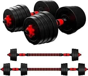 40kg Adjustable Dumbbells Barbell Set