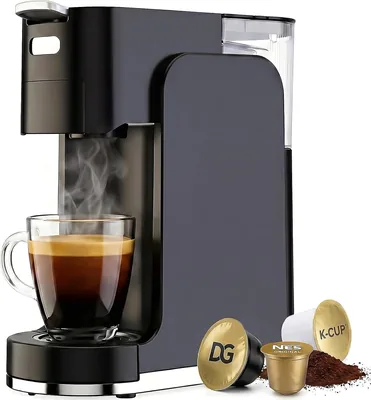 20-Bar Espresso Coffee Maker for K Cup Pod, Ground, NES Original and DG Pod, Customizable Brew Volum
