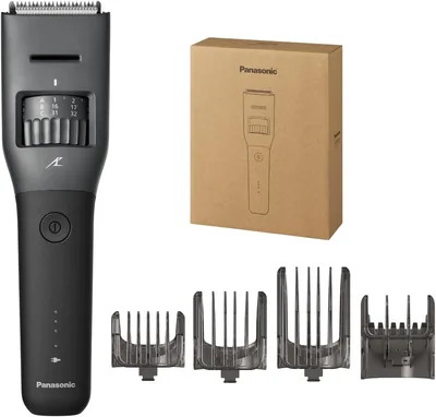 パナソニック ER-NGSHA-K ラムダッシュ 髪切り機、トップグレードモデル、充電式、防水、石目ブラック