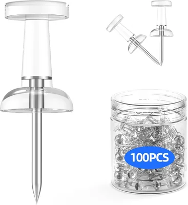 100 Pcs Push Pins Tacks - Durable