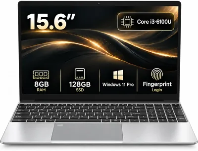 Breloom 15.6" Win 11 Business Laptop Core i3-6100U 8GB RAM 128GB SSD