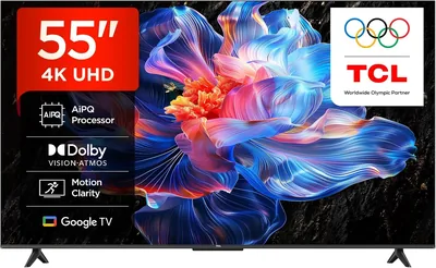 TCL 55 Inch 4K Google TV (V6C-UK)