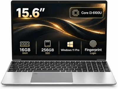 Breloom 15.6" Win 11 Business Laptop - Core i3-6100U, 16GB RAM