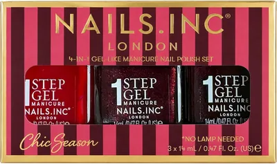 Nails.INC Topless Chic Season 4-in-1 Gel Polish Set