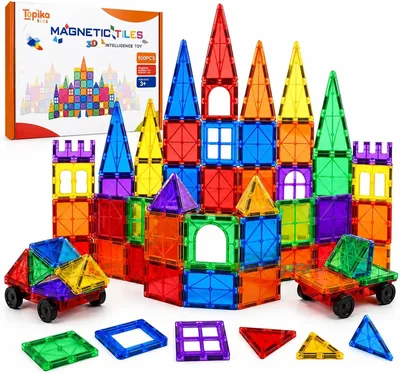 Diamond Window Magnetic Tiles 120-Piece Set