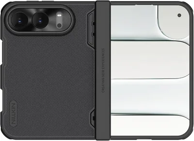 SAKINU Nillkin Phone Case for iPhone Duo, Frosted Shield Fold Magnetic Cover