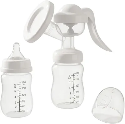 Manual Breast Pump with Storage Bottle