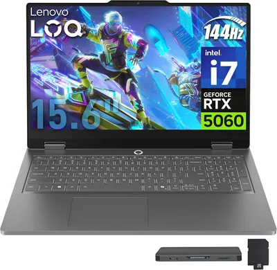 Lenovo LOQ 15.6" FHD 144Hz Gaming Laptop, Intel Core i7-13650HX, GeForce RTX 5060, 8GB GDDR7, 32GB D