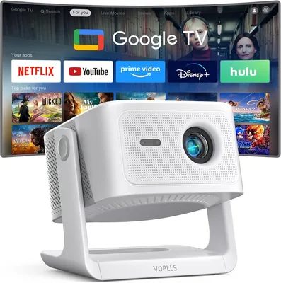 VOPLLS Zoomly Beam Projector with Loud Speaker