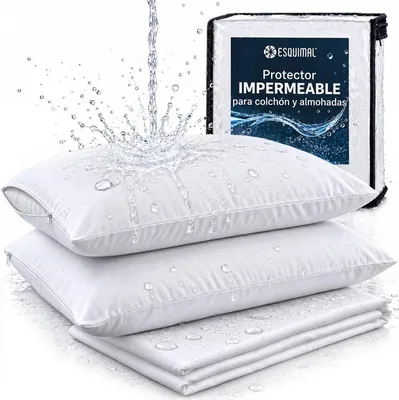 Colchón Impermeable King Size ESQUIMAL con Fundas de Almohada