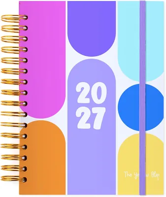 El Clip Amarillo - Agenda Semanal 2027 para Mujer, Planner con Encado 2027, Pasta Dura, A5