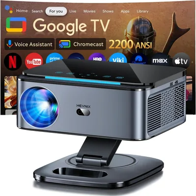 Lumitek Portable Projector - 45000 Lum, WiFi 6