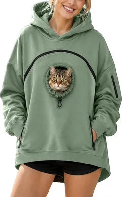 Sudadera Canguro para Mascotas con Bolsillo, Genérico para Perros y Gatos
