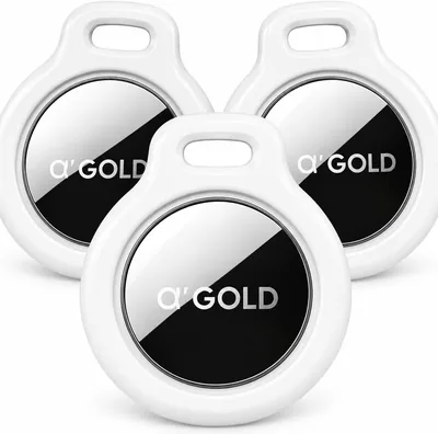 Kit 3 Tag Rastreador GPS Compatível com Iphone iOS (App Buscar) com Alarme Localizador Sonoro Air Ba
