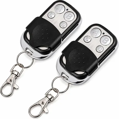 Kit 2 Controles Remotos Duplicador Clonador para Portão Eletrônico Alarme Garagem Residência Condomínio - Linha Prem