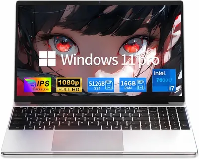 MOONFISH Core i7 Laptop - Windows 11, 16GB RAM
