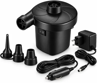 Bomba de Ar Elétrica 12V para Colchão e Boia - Compacta e Portátil