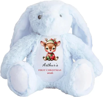 Devarapalli Studio Blue Bunny Reindeer Soft Toy