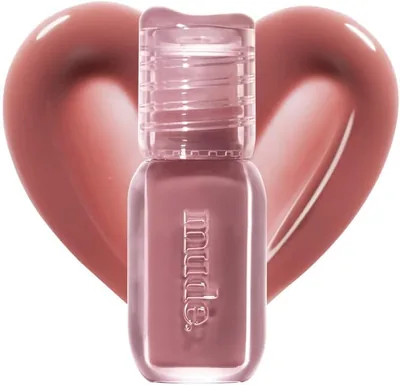 MUDE Angel Hug Glaze Mini #106 ローズデイリーメイクアップ、ニュートルカラー、ティント、グロッシーなプルリップ、保湿