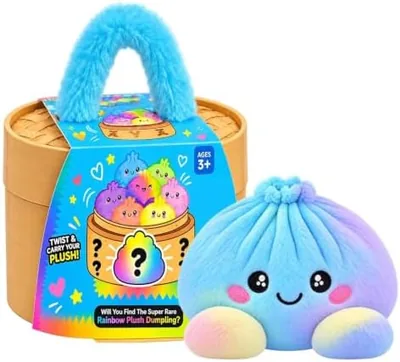 Giant Rainbow Dumpling Plush - Steamer Basket Included