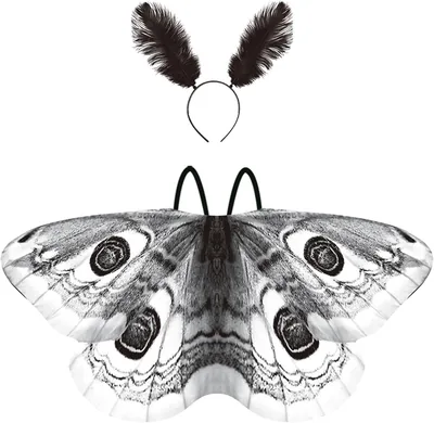 Moth Wings for Women Butterfly Wings Moth Costume Wing Cape with Headpiece | Party clothes, with hea
