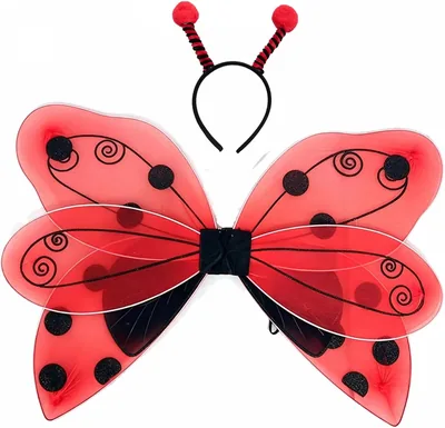 Ladybug Wings & Antenna Headband - Halloween Costume