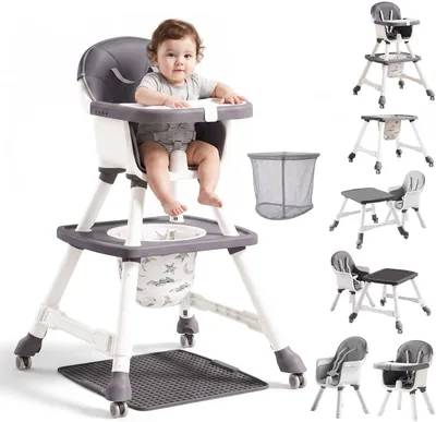 Topika Baby High Chair, 7-in-1 Convertible Feeding Chair