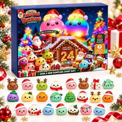 2026 Christmas Advent Calendar with 24 Squishies