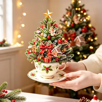 3D Pop-Up Christmas Tree Greeting Card