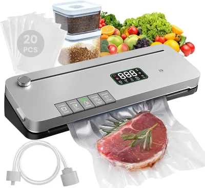 7-in-1 Vacuum Sealer Machine - 75kPa with Cutter & Pulse