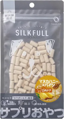 SILKFULL マヌカハニー＆ピーナッツドッグバイトサプリメント、口腔ケア | 300mlのマンukaハニー配合