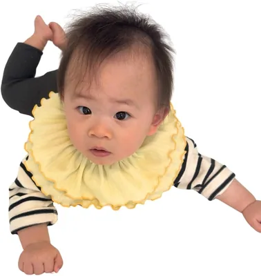 フリル付きバンビ、360度、ベビー用エプロン、夏、誕生日、記念日、お祝い | フリルエプロン