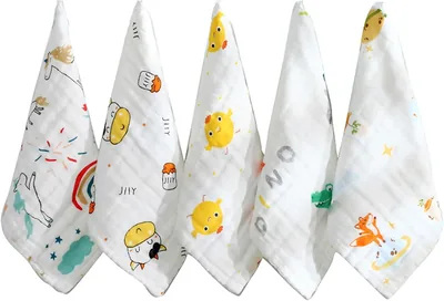 Adoorniequea 6-Layer Cotton Baby Bibs