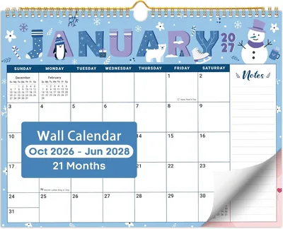 Taja 2027 Wall Calendar - Oct 26-Jun 28, 14.7" x 11.5"