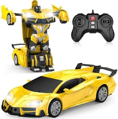 Remote Control Transform RC Car with Cool Headlights