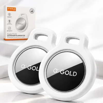 Kit com 2 Rastreadores GPS para iPhone - Alarme Sonoro e Localizador de Malas