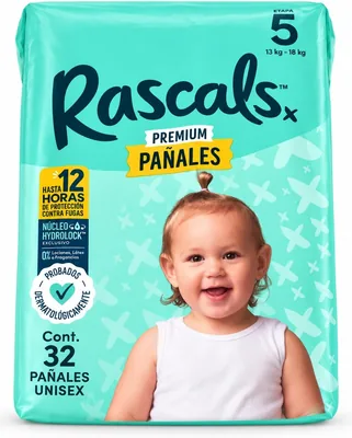 Pañales Rascals PREMIUM Etapa 5