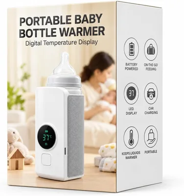 Baby Bottle Warmer with Digital Thermometer