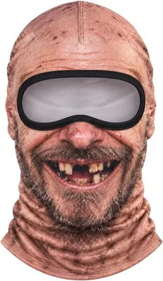 Balaclava 3D Divertida - Cachecol Integral à Prova de Vento para Esqui