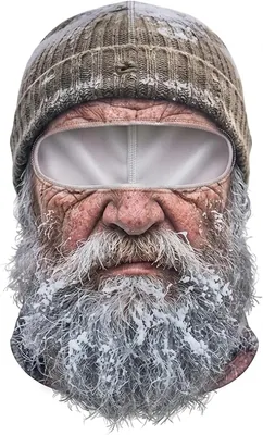 Realistic Old Man Balaclava - Funny Ski Mask
